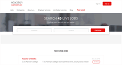 Desktop Screenshot of educationcareers.ie